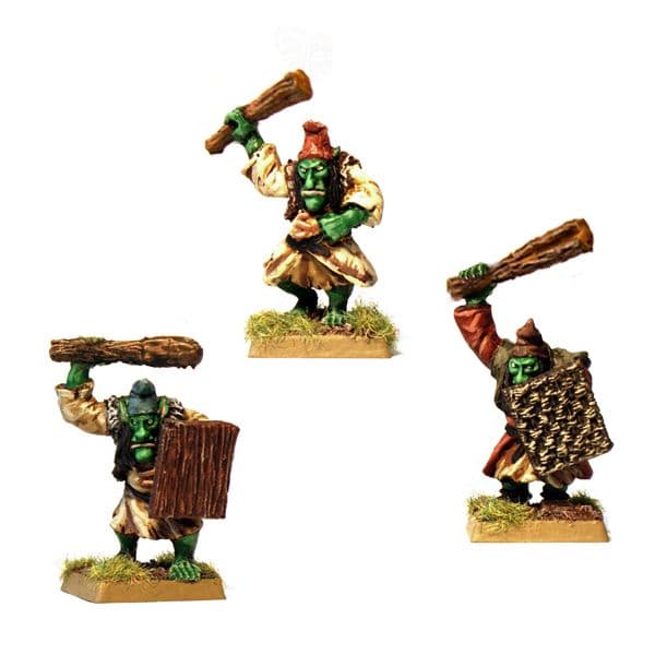 3 Fearsome Hobgoblin Warriors with Club and Shield Pack B