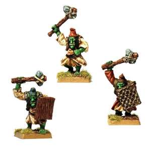 3 Fearsome Hobgoblin Warriors with Hand Weapon and Shield Pack A