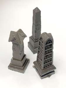 Graveyard Pillar Set x3