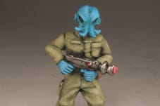 Armed Technician Alien Heads x3