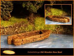 Old Wooden Row Boat