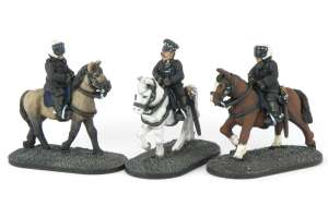 Mounted Bobbies x3